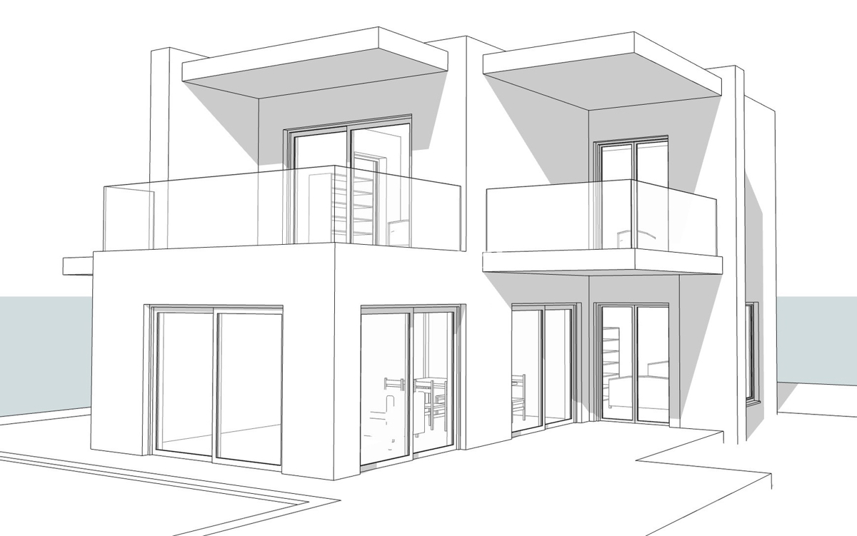 FUNTANA, PRODAJA GRADBENO ZEMLJIŠČE Z GRADBENO DOVOLJENJO ZA VILO S BAZENOM