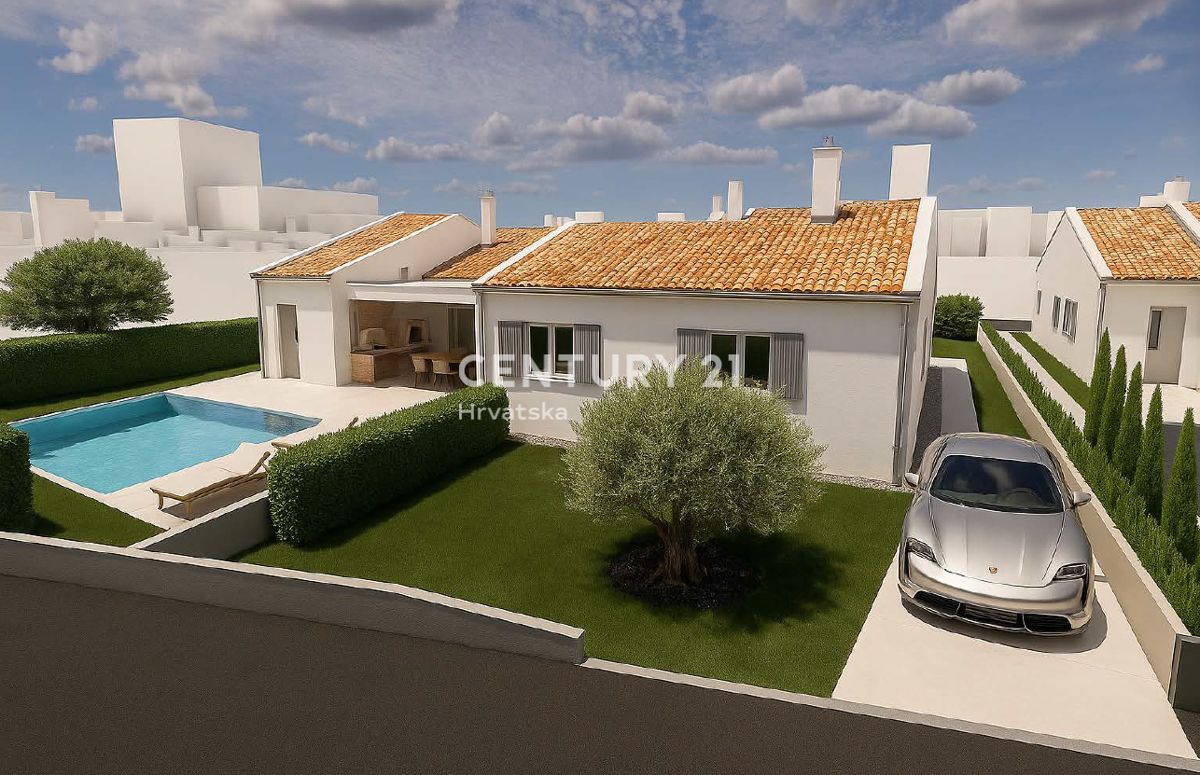 KAŠTELIR, PRODAJA DVOJNE HIŠE S BAZENOM