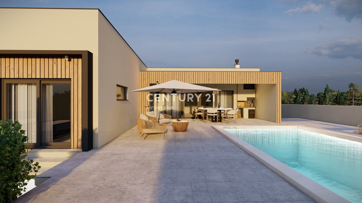 SVETVINČENAT, PRIZEMLJENA HIŠA S 4 SOBA IN BAZENOM, MIRNA LOKACIJA