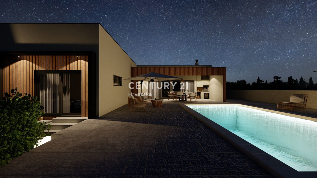 SVETVINČENAT, PRIZEMLJENA HIŠA S 4 SOBA IN BAZENOM, MIRNA LOKACIJA