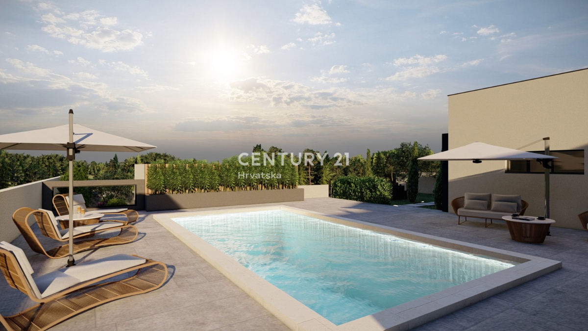 SVETVINČENAT, PRIZEMLJENA HIŠA S 4 SOBA IN BAZENOM, MIRNA LOKACIJA