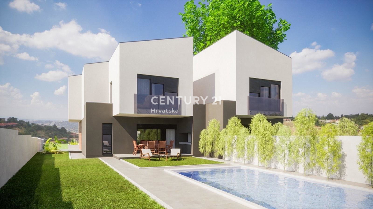 KAŠTELIR, GRADBENI ZEMLJIŠČE Z GRADBENO DOVOLJENJEM ZA DVE HIŠI