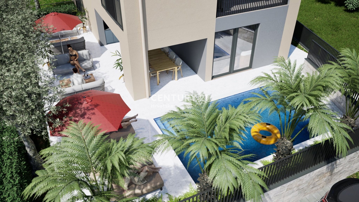 BADERNA, GRADBENO ZEMLJIŠČE, GRADBENO DOVOLJENJE ZA 8 STANOVANJ