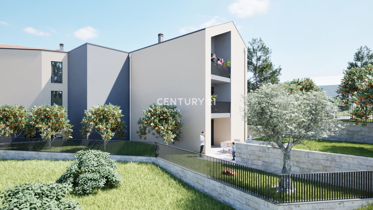 BADERNA, GRADBENO ZEMLJIŠČE, GRADBENO DOVOLJENJE ZA 8 STANOVANJ