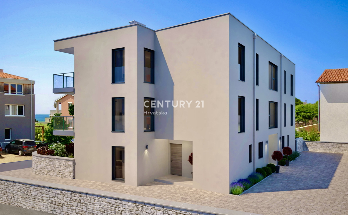 UMAG, OKOLICA, NOV NOV DVOSOBEN STAN S POGLEDOM NA MORJE