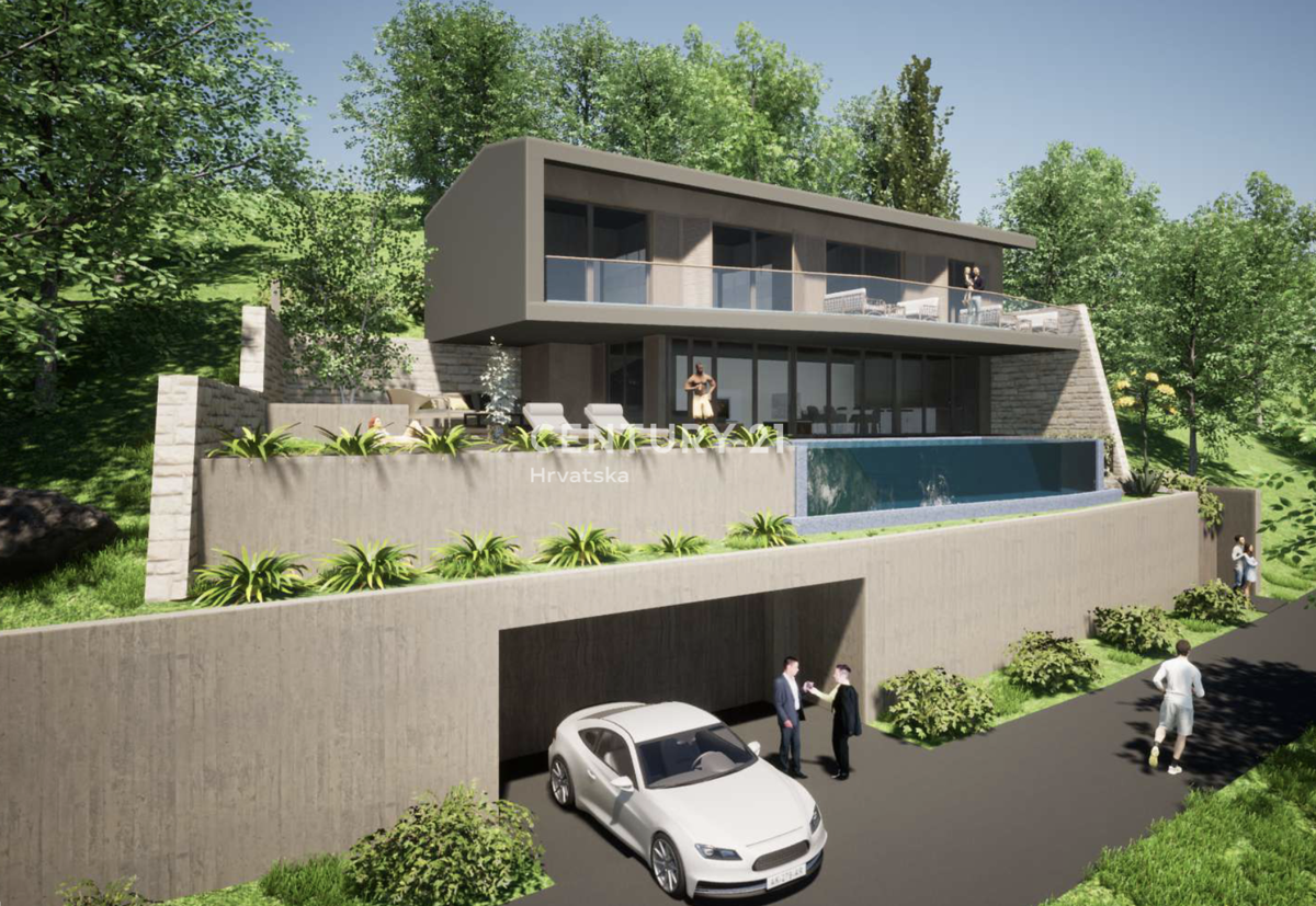 GROŽNJAN, OKOLICA, VILA S PANORAMSKIM RAZGLEDOM NA NARAVO IN MORJE