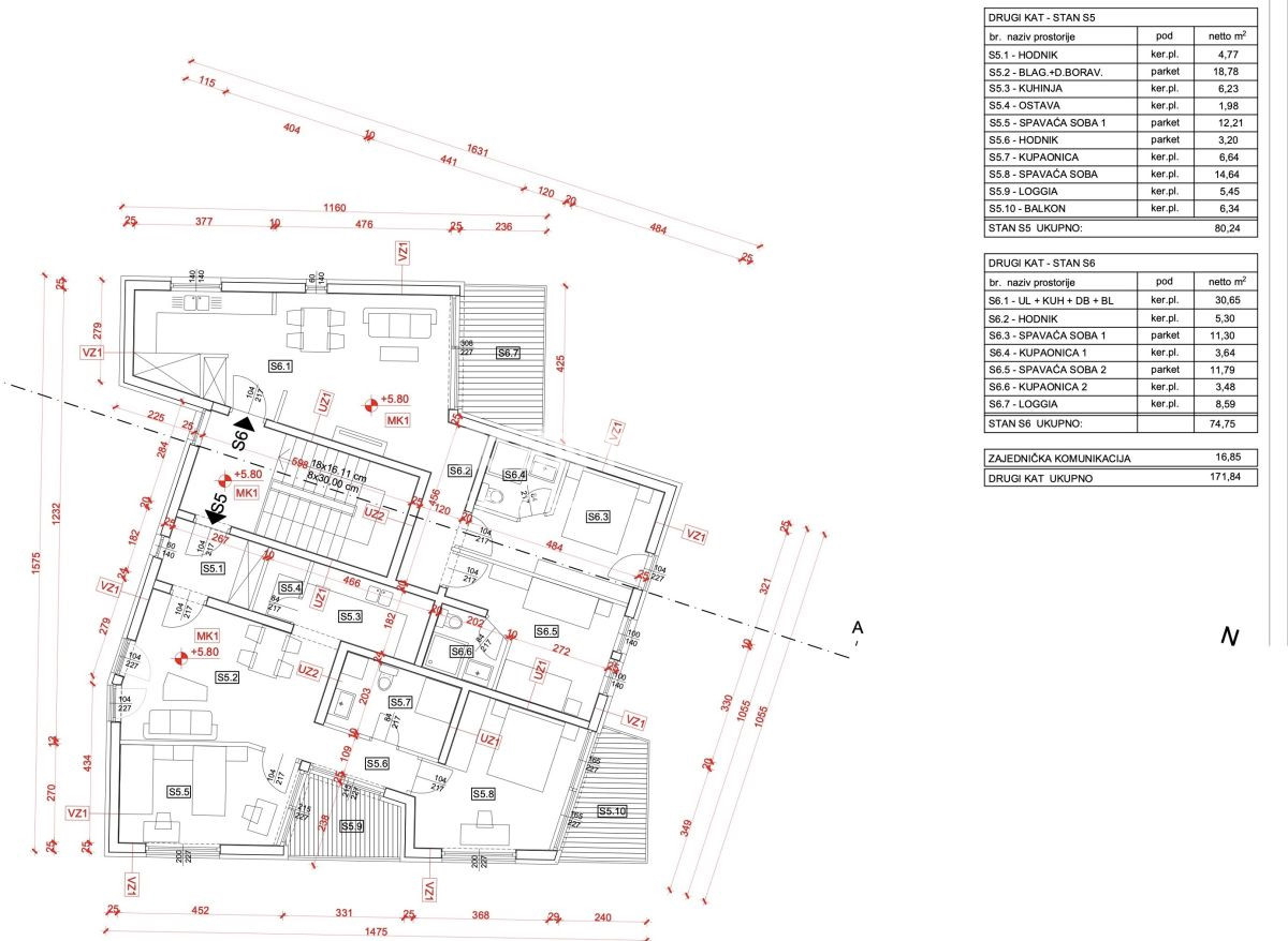 Prodaja, stanovanje, 3-sobno, Istarska županija, Umag