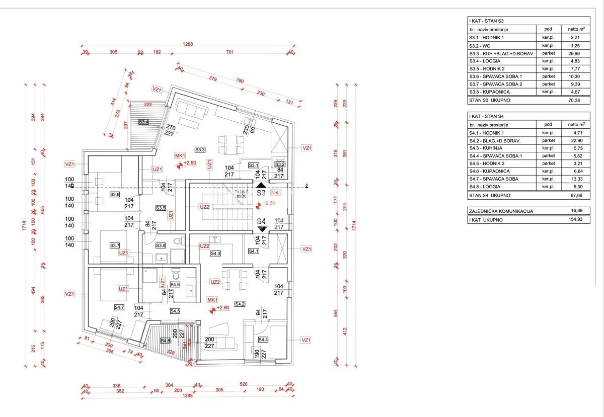 Prodaja, stanovanje, 3-prostorsko, Istarska županija, Umag