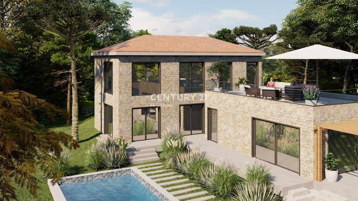 BRTONIGLA, PRODAJA GRADBENI ZEMLJIŠČE Z GRADBENO DOVOLJENJO ZA ČUDOVITO VILO, POGLED NA MORJE