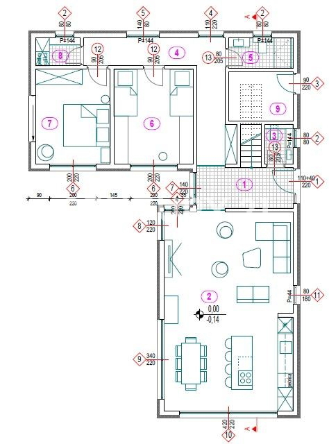 BRTONIGLA, PRODAJA GRADBENI ZEMLJIŠČE Z GRADBENO DOVOLJENJO ZA ČUDOVITO VILO, POGLED NA MORJE