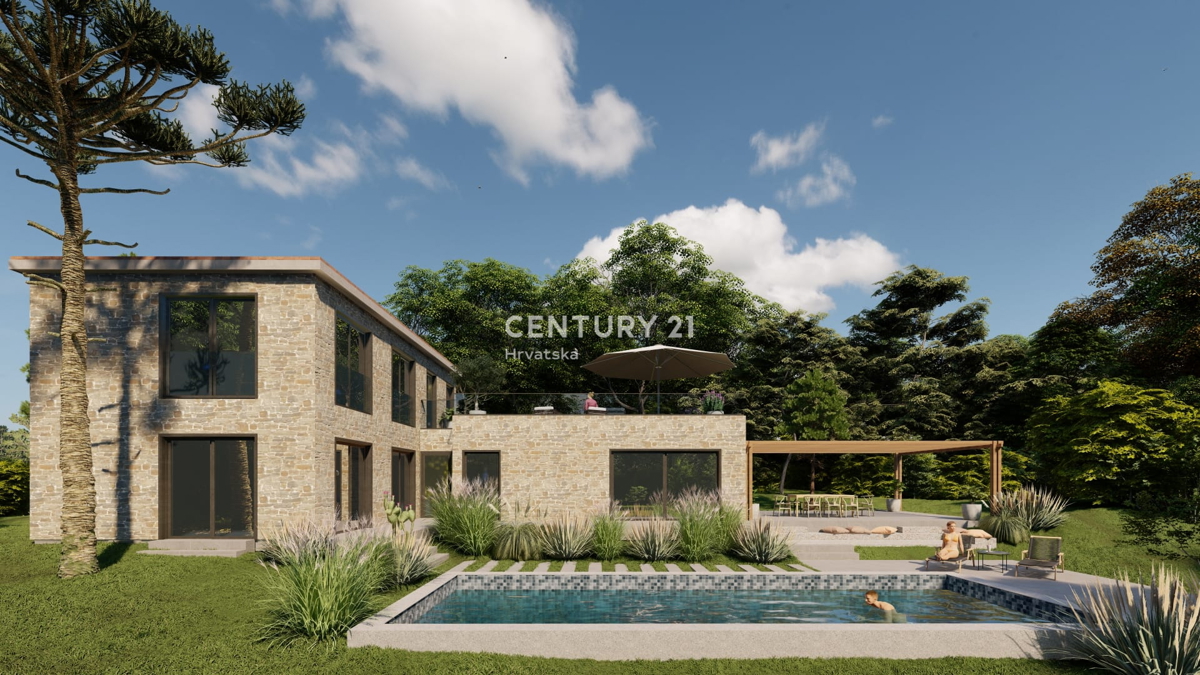 BRTONIGLA, PRODAJA GRADBENI ZEMLJIŠČE Z GRADBENO DOVOLJENJO ZA ČUDOVITO VILO, POGLED NA MORJE