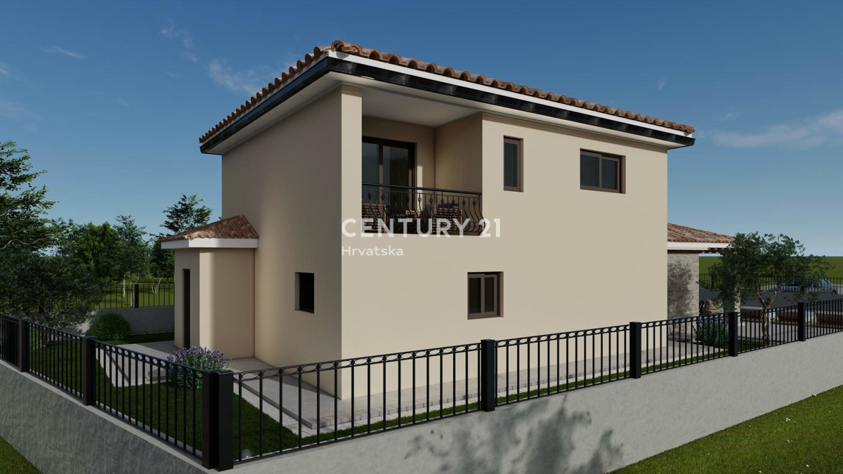 POREČ, 7 KM, HIŠA Z BAZENOM V GRADNJI