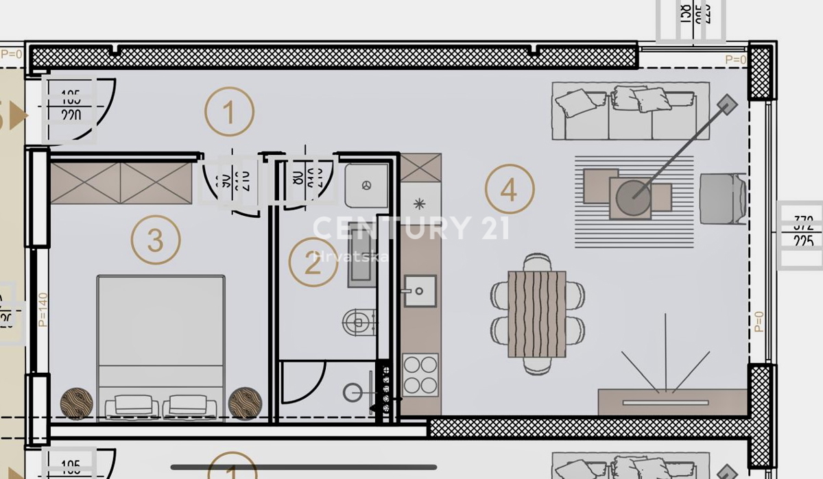 POREČ, STANOVANJE LE 600 METROV OD PLAŽE IN MORJA
