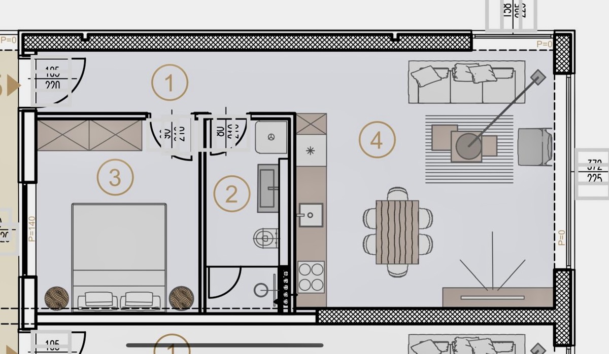 POREČ, STANOVANJE LE 600 METROV OD PLAŽE IN MORJA