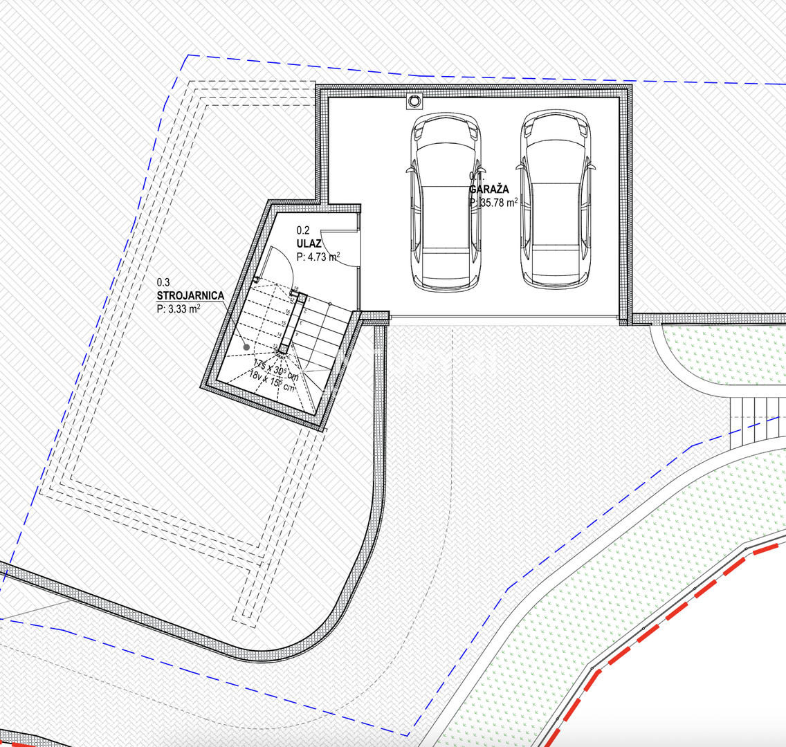HUM, OKOLICA, GRADBENO ZEMLJIŠČE Z GRADBENO DOVOLJENJO