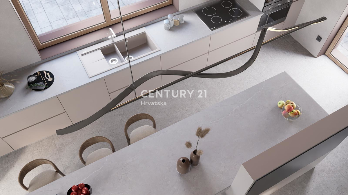 BADERNA, PRODAJA ČUDOVITE NOVE PRIZEMLJE S BAZENOM IN POGLEDOM NA NARAVO