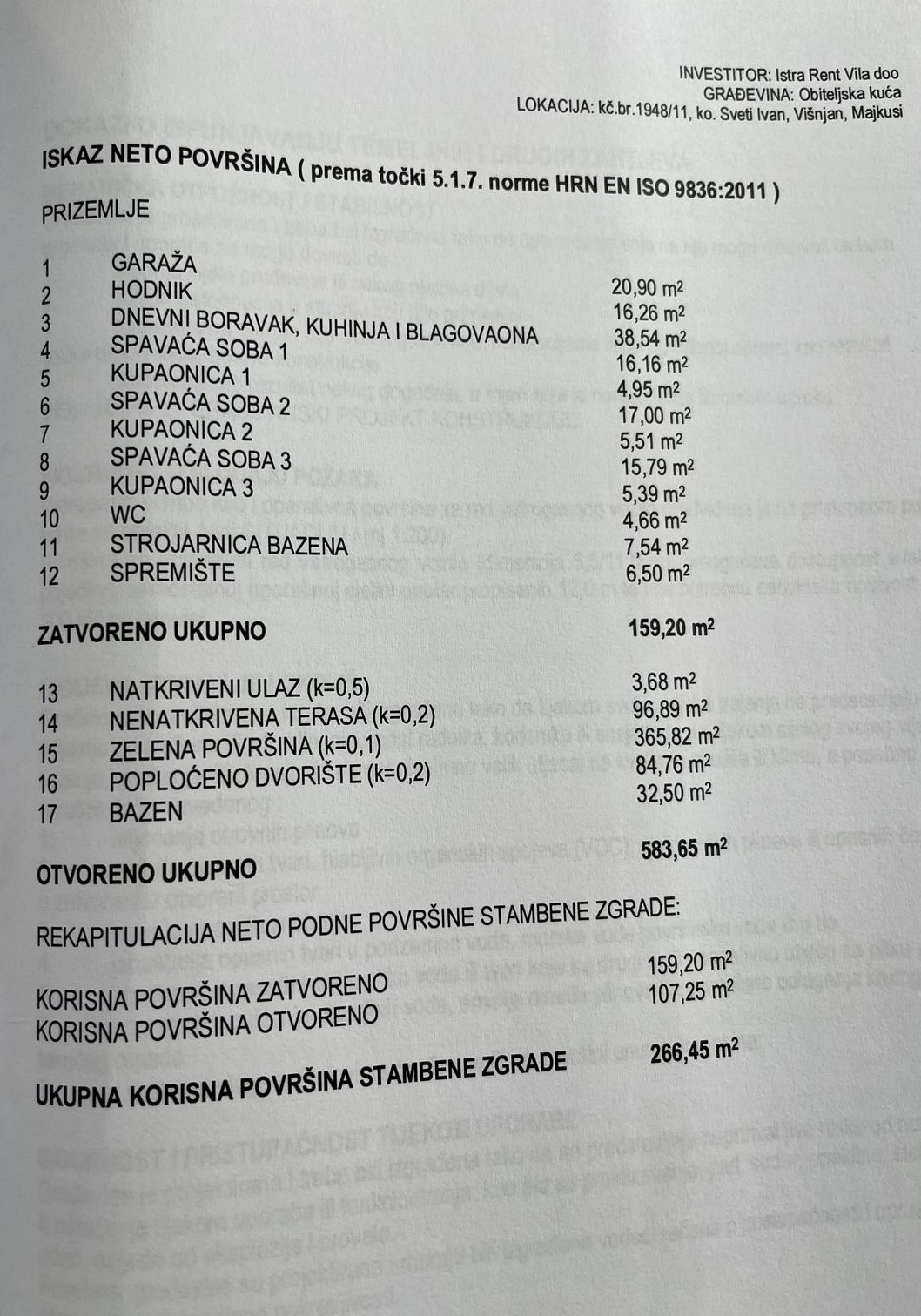 BADERNA, PRODAJA ČUDOVITE NOVE PRIZEMLJE S BAZENOM IN POGLEDOM NA NARAVO