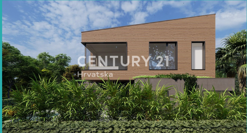 POREČ. PRODAJA SE NOVA MODERNA DVOJNA HIŠA S BAZENOM SAMO 1500 M OD MESTA
