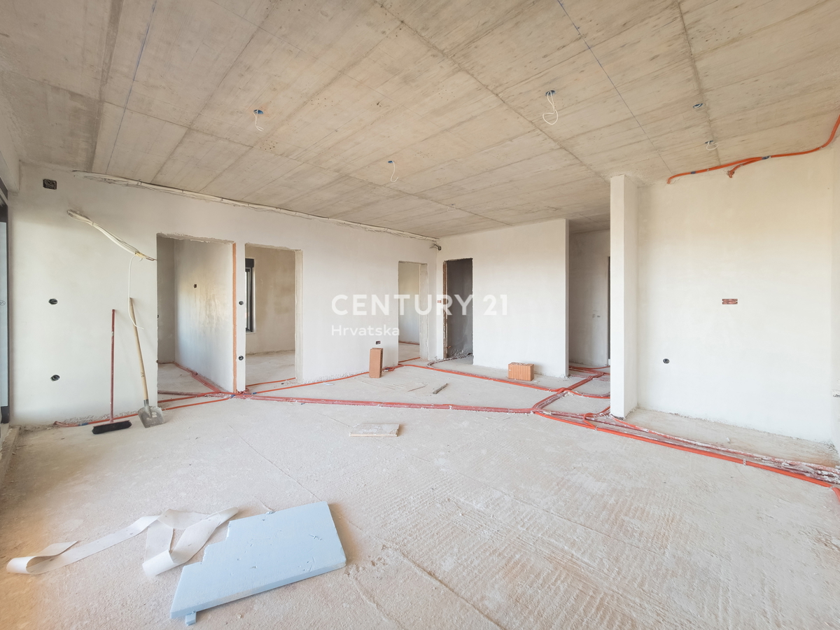 ZADAR, LJUBAČ, LUX. NOVOGRADNJA S6 / 97,10 m2 + 120 m2 KROVNA TERASA, 2. nadstropje, 50 m DO MORA IN PLAŽE, POGLED NA MORJE