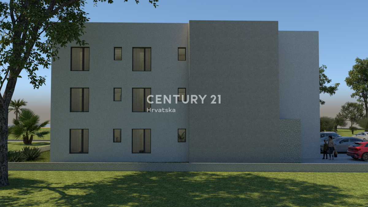 ZADAR, LJUBAČ, LUX. NOVOGRADNJA S6 / 97,10 m2 + 120 m2 KROVNA TERASA, 2. nadstropje, 50 m DO MORA IN PLAŽE, POGLED NA MORJE