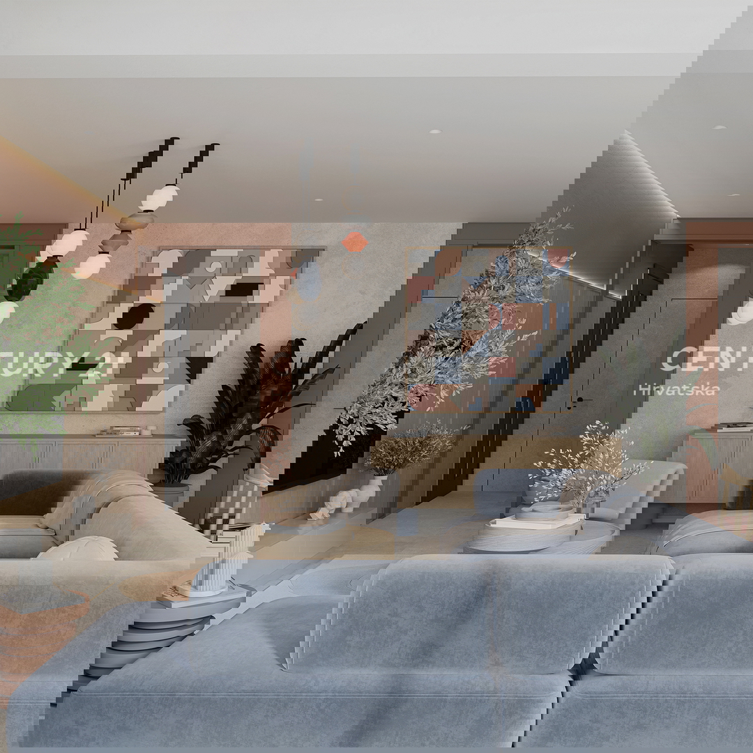 ZADAR, LJUBAČ, LUX. NOVOGRADNJA S6 / 97,10 m2 + 120 m2 KROVNA TERASA, 2. nadstropje, 50 m DO MORA IN PLAŽE, POGLED NA MORJE