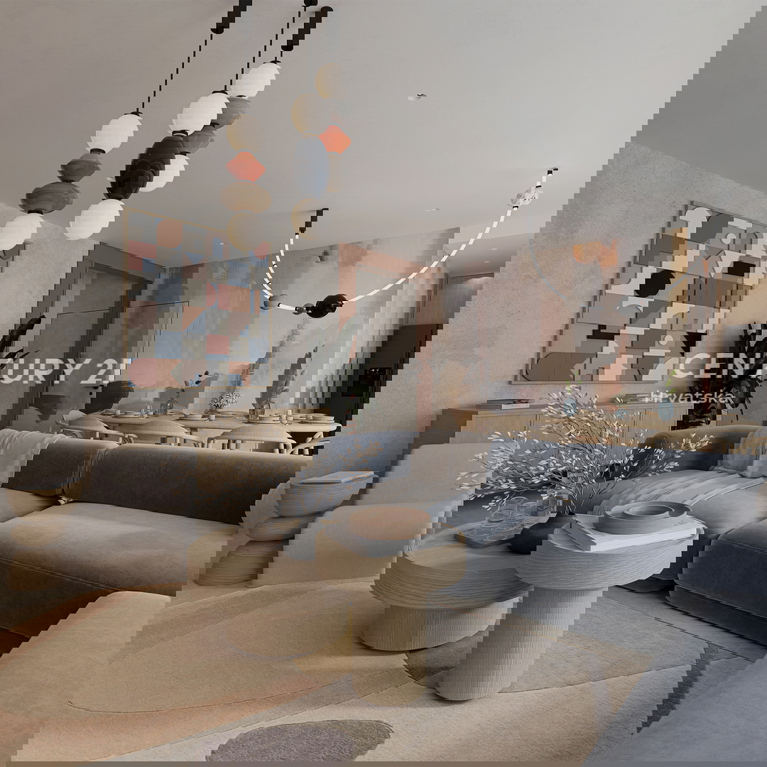 ZADAR, LJUBAČ, LUX. NOVOGRADNJA S6 / 97,10 m2 + 120 m2 KROVNA TERASA, 2. nadstropje, 50 m DO MORA IN PLAŽE, POGLED NA MORJE