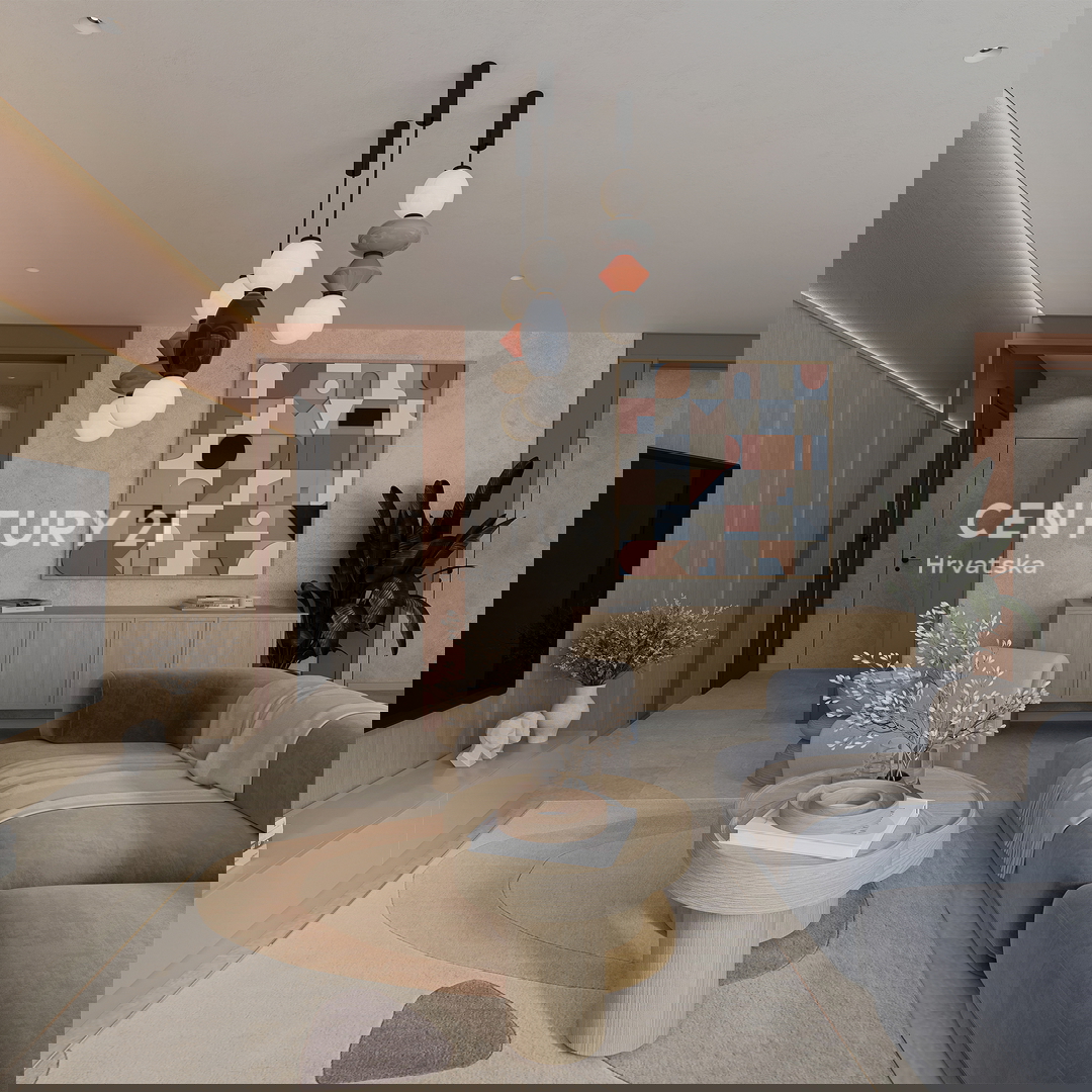 ZADAR, LJUBAČ, LUX. NOVOGRADNJA S6 / 97,10 m2 + 120 m2 KROVNA TERASA, 2. nadstropje, 50 m DO MORA IN PLAŽE, POGLED NA MORJE