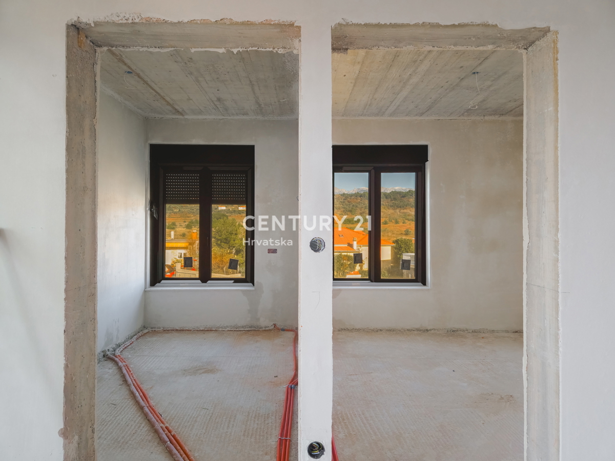 ZADAR, LJUBAČ, LUX. NOVOGRADNJA S6 / 97,10 m2 + 120 m2 KROVNA TERASA, 2. nadstropje, 50 m DO MORA IN PLAŽE, POGLED NA MORJE