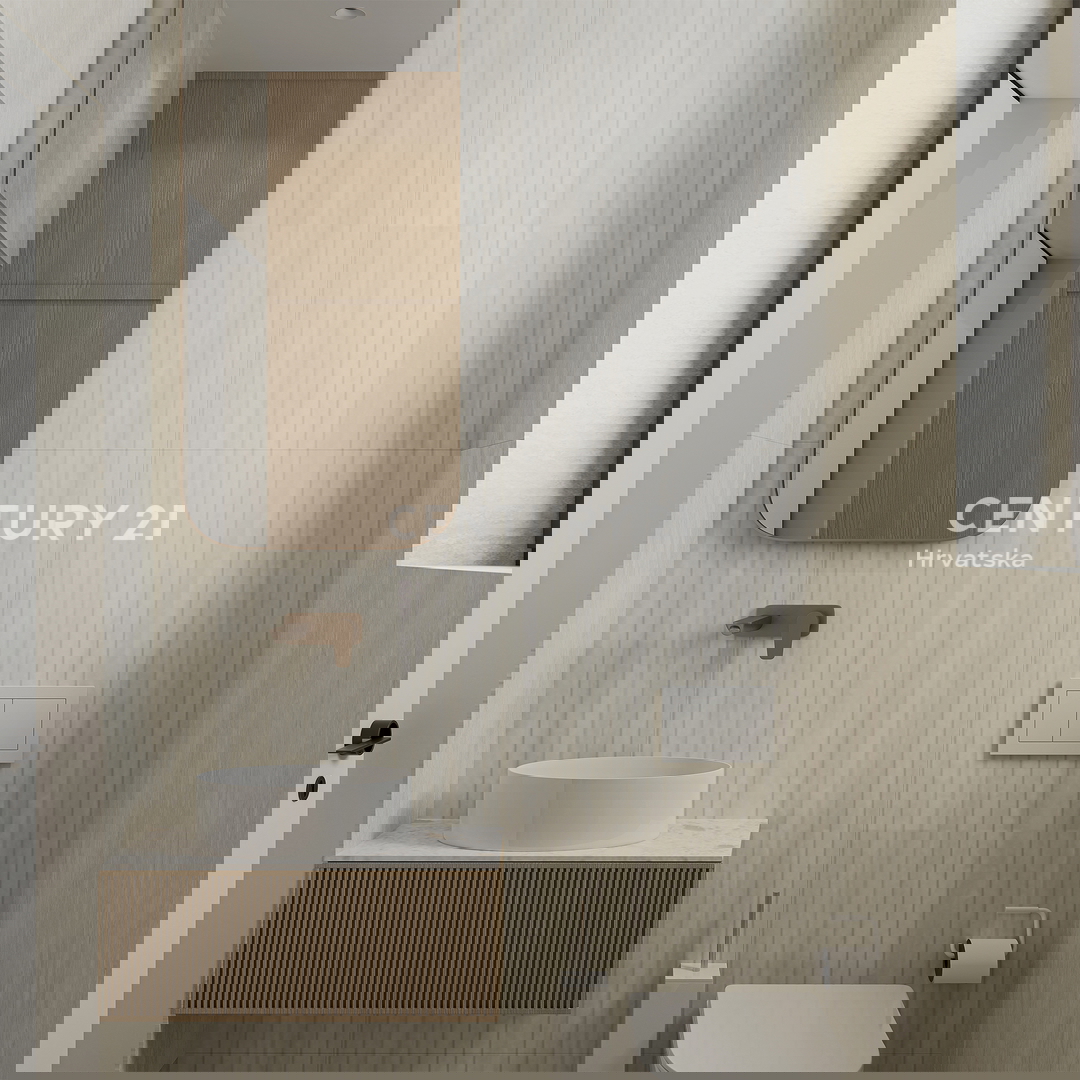 ZADAR, LJUBAČ, LUX. NOVOGRADNJA S6 / 97,10 m2 + 120 m2 KROVNA TERASA, 2. nadstropje, 50 m DO MORA IN PLAŽE, POGLED NA MORJE