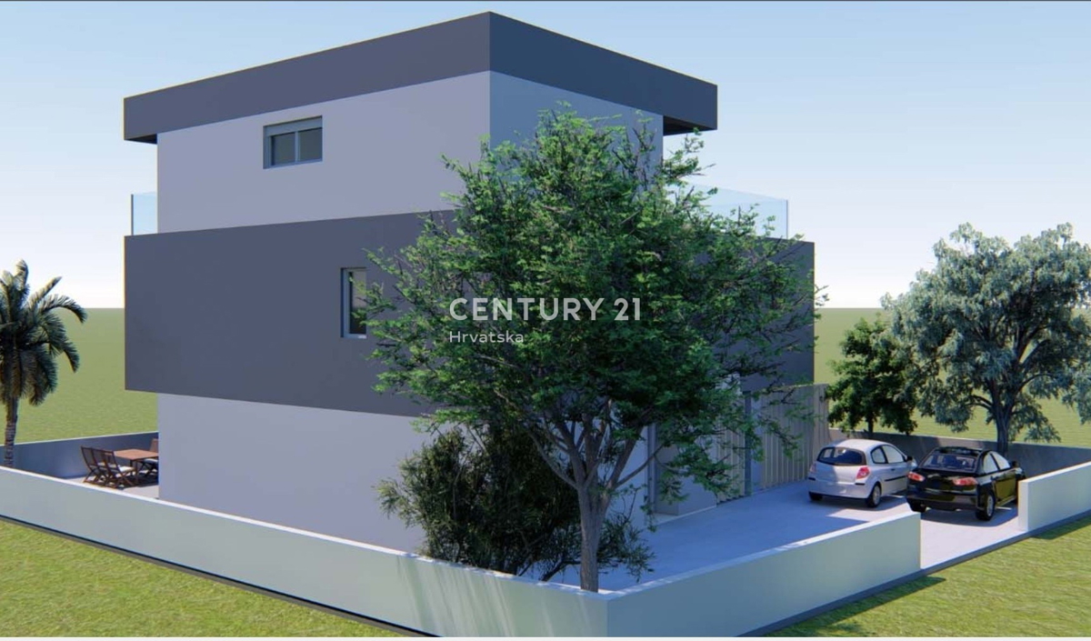 Sukošan - Vila z bazenom - novogradnja s pogledom na morje