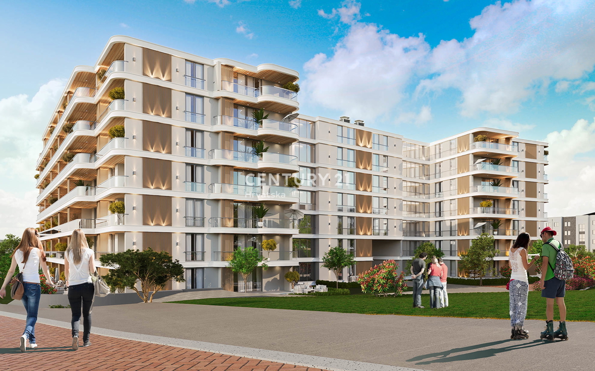 ZADAR, CRVENE KUĆE, LUKSUZNA NOVOGRADNJA, STANOVANJE 78,32 m2, 1. nadstropje