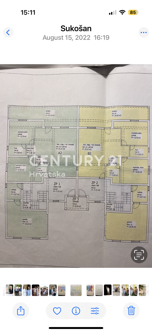 Zadar, Sukošan, stanovanje 123 m2, pritličje, garaža, shramba, čudovit razgled na morje
