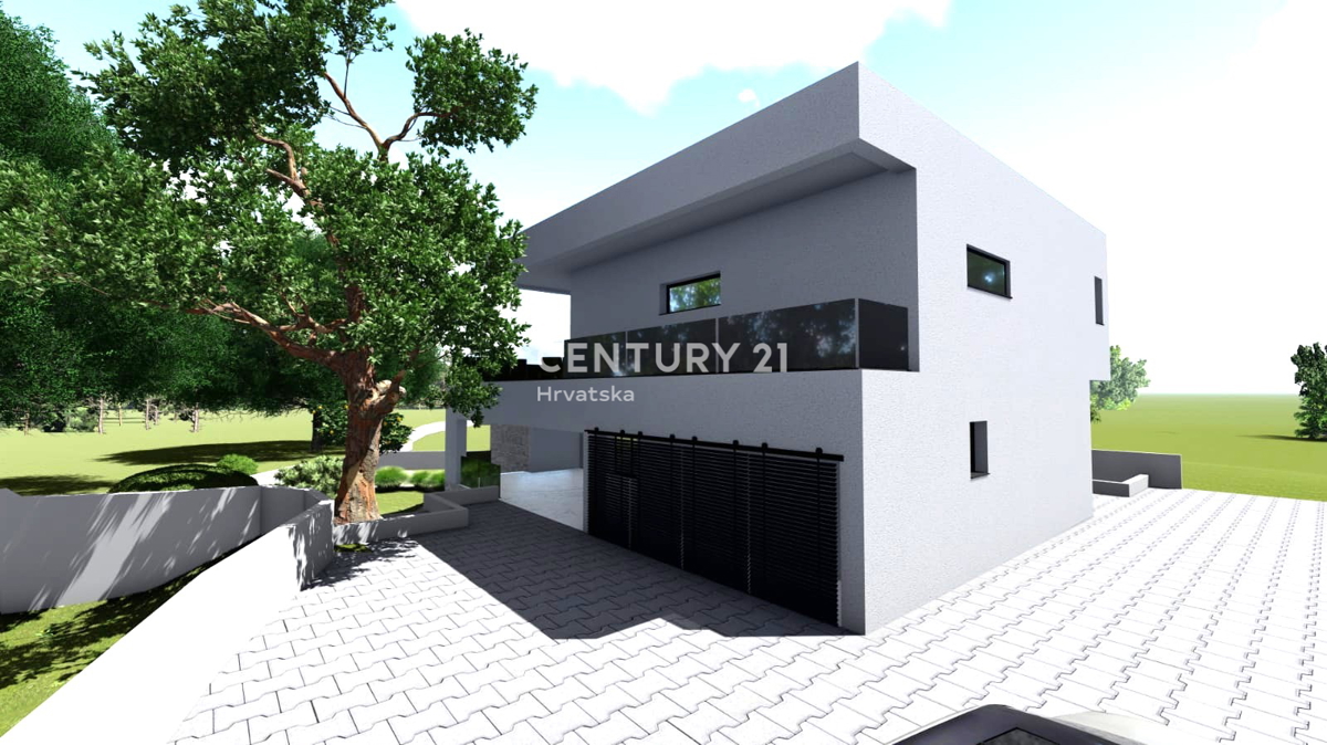 Primošten - vila z bazenom in razgledom na mesto in morje