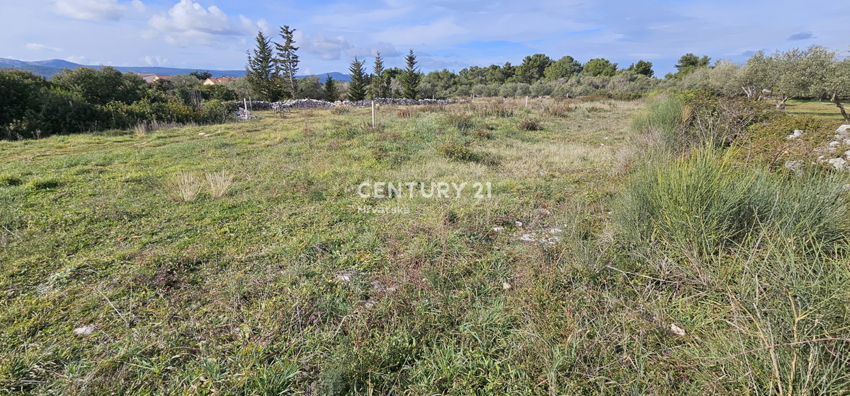 Turanj, stavbno zemljišče površine 2.193 m2 približno 31 x 70, s pogledom na morje