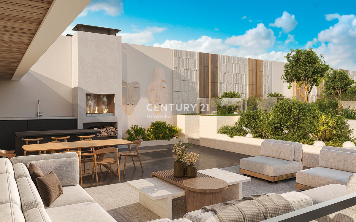 ZADAR, CRVENE KUĆE, LUKSUZNA NOVOGRADNJA, STANOVANJE 57,02 m2, 1. nadstropje