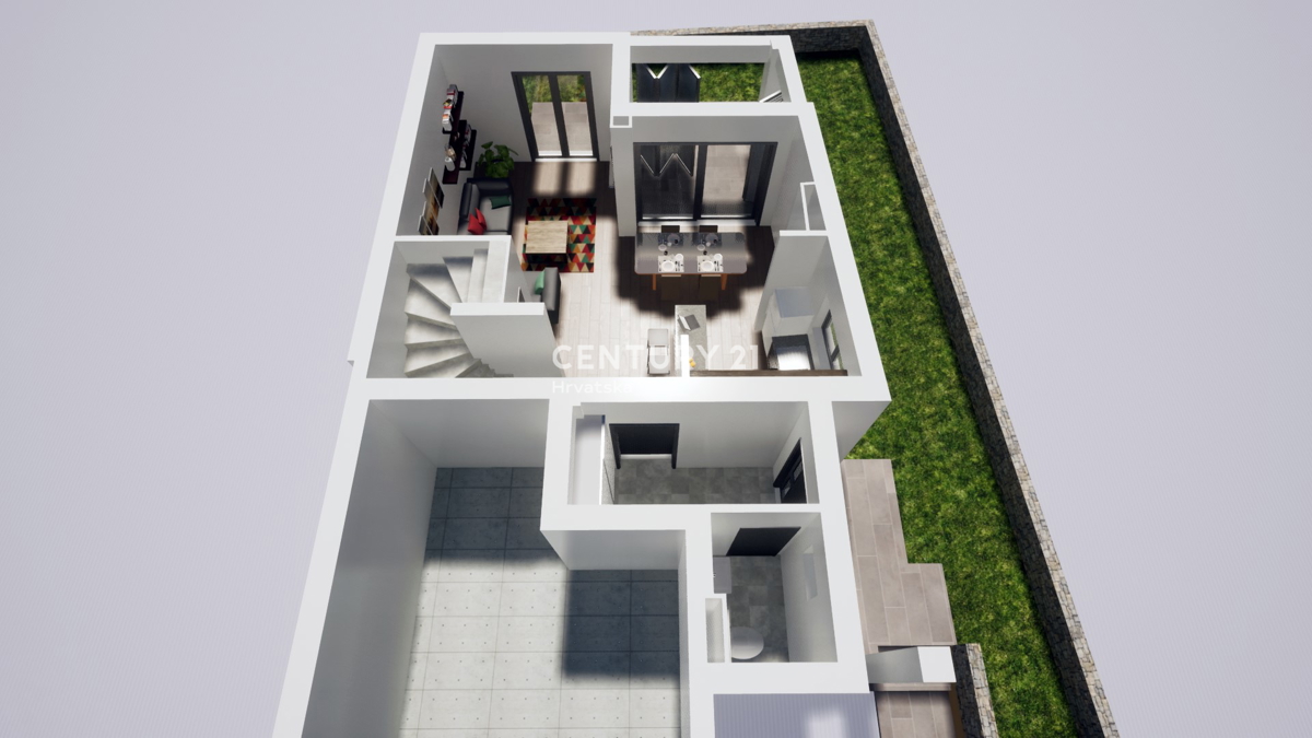 Jezera - otok Murter - luksuzno dvonadstropno stanovanje z vrtom, v Lake Residence - S1