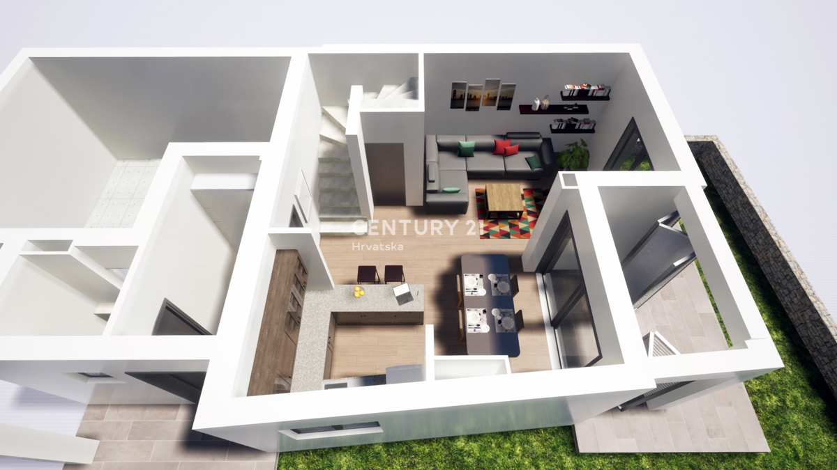 Jezera - otok Murter - luksuzno dvonadstropno stanovanje z vrtom, v Lake Residence - S1