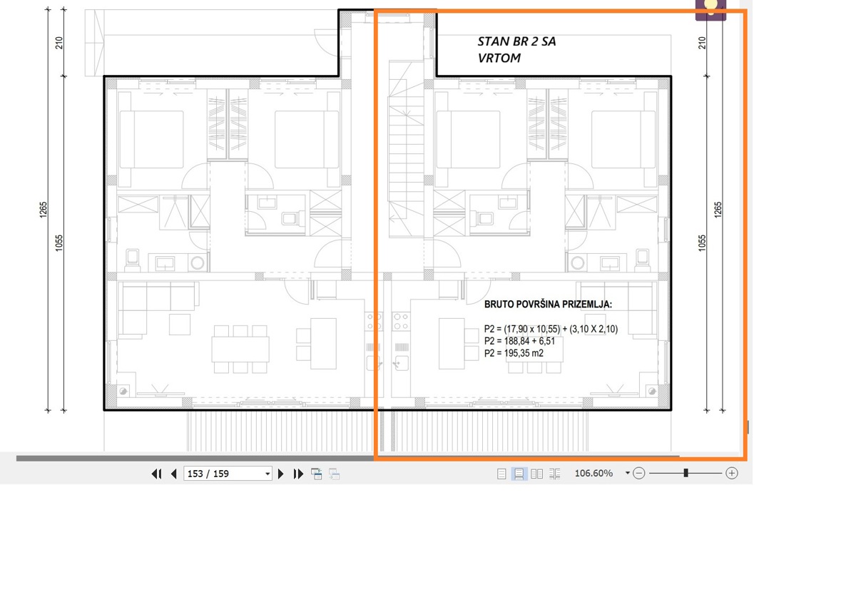 Sveti Filip in Jakob - dvosobno stanovanje v pritličju z vrtom in pogledom na morje