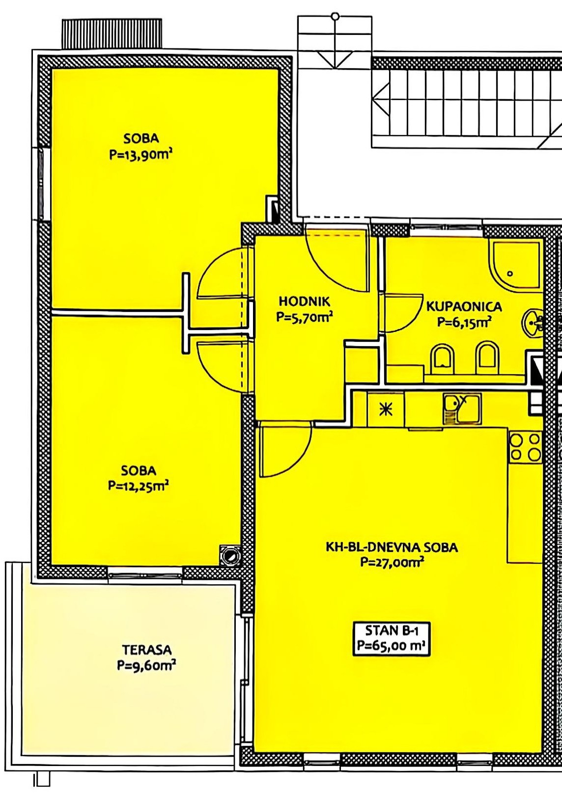 Pakoštane, dvosobno stanovanje s pokrito teraso, 70 m široka pešpot do plaže
