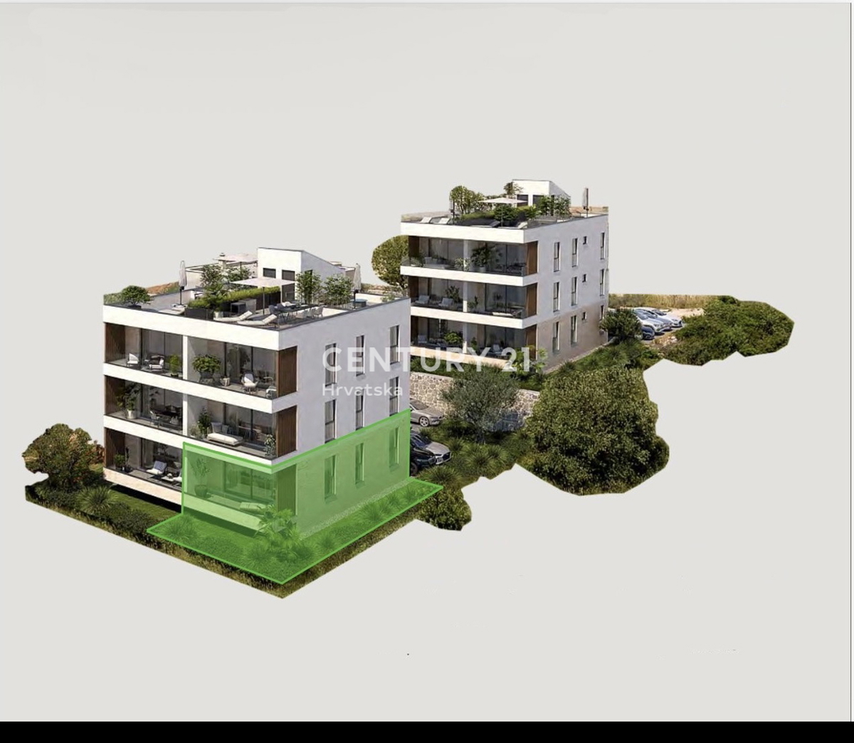 SVETI FILIP JAKOV, 2,5- sobno stanovanje 70,68 m2, pritličje, zasebno dvorišče