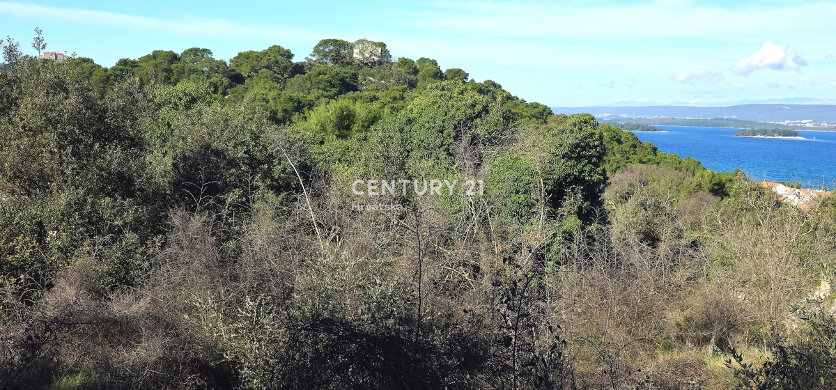 Tkon, otok Pašman, prodaja se gradbena parcela površine 1250 m2 z ostanki hiše stare 250 let