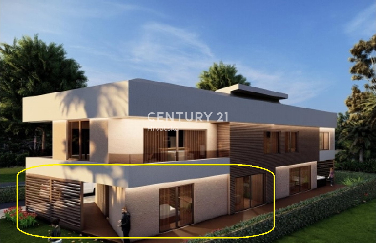 Biograd na morju - dvoprostorsko stanovanje v pritličju z vrtom