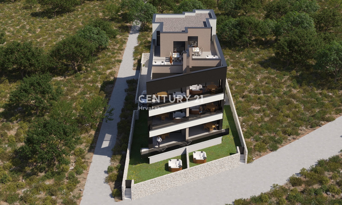 MANDRE, 1. VRSTNI RED DO MORJA, 96,00 m2, LUKSUZNA NOVOGRADNJA, 1. nadstropje, POGLED NA MORJE!