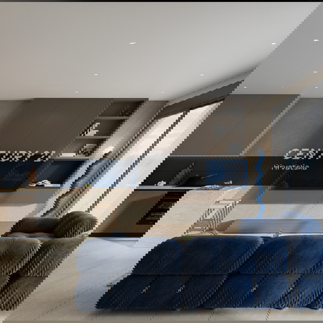 ZADAR, LJUBAČ, LUX. NOVOGRADNJA, 102,17 m2, 1. nadstropje, 50 m do morja in plaže, pogled na morje