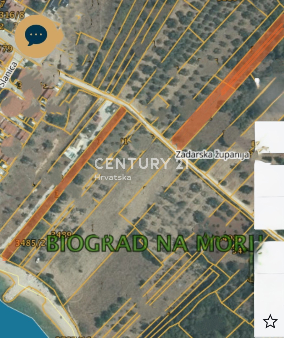 Biograd na Moru, Kumenat, 2.900 m2 zemljišča v turistični coni