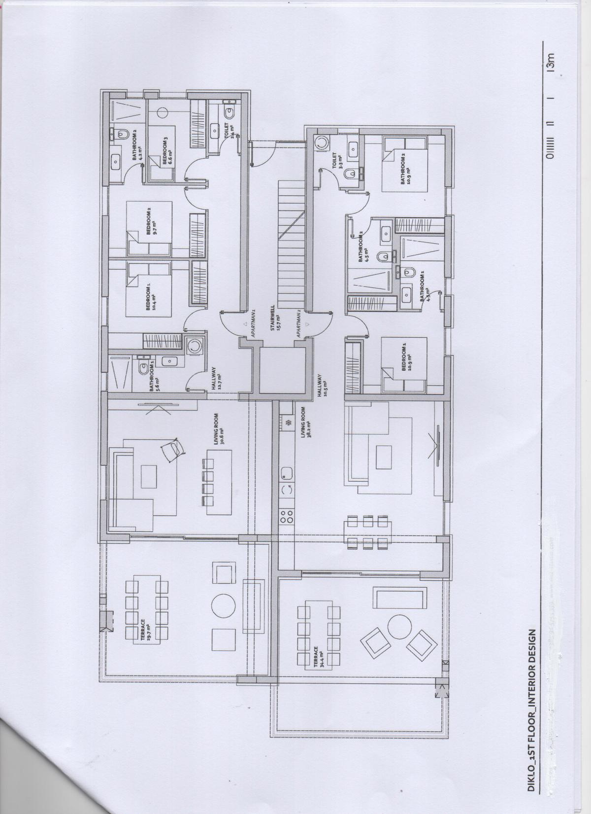 ZADAR, DIKLO, PRVA VRSTA OB MORJU, LUKSUZNA NOVOGRADNJA, 121,89 1. NADSTROPJE