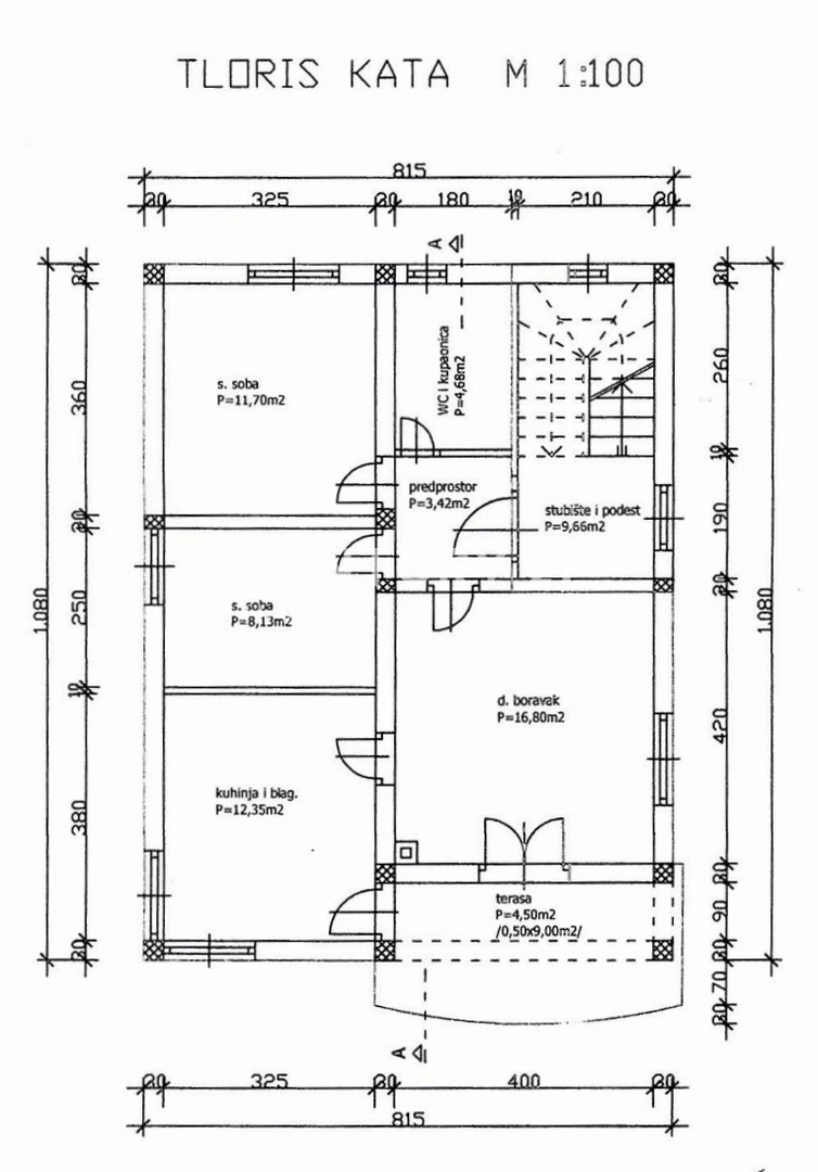 Sveti Filip in Jakob, stanovanje površine 78 m2 s čudovitim pogledom na morje in otoke