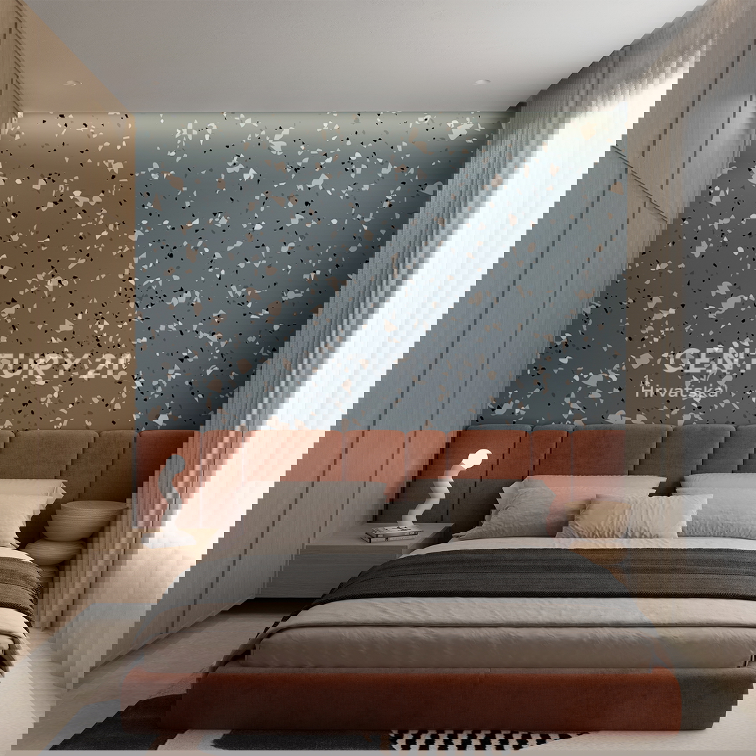 ZADAR, LJUBAČ, LUKSUZNO NOVOGRADNJA. S5= 98,80 m2 + strešna terasa 120 m2, 2. nadstropje, 50 m DO MORJA IN PLAŽE, POGLED NA MORJE