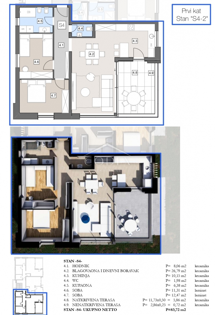 Labin – prodaja stanovanj v novogradnji