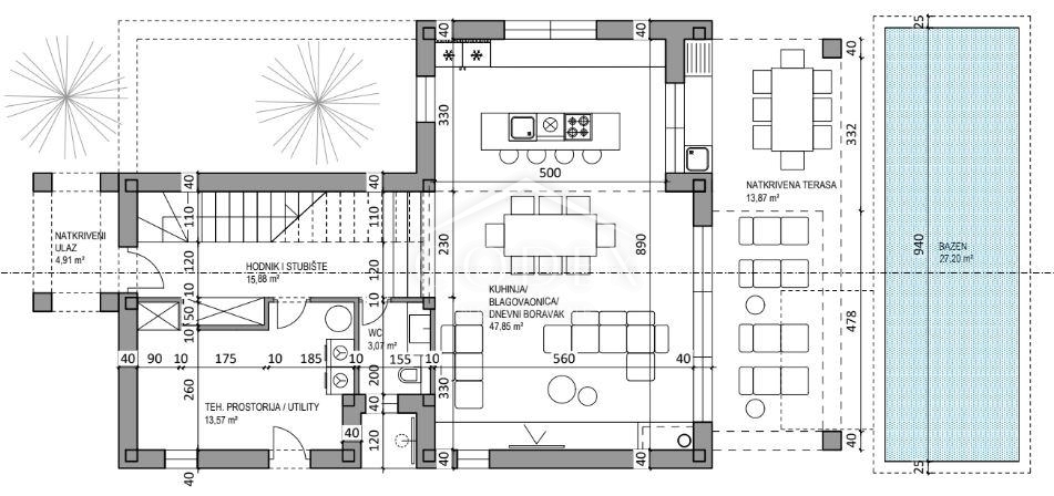 Medulin – Gradbeno zemljišče z dovoljenjem in projektom